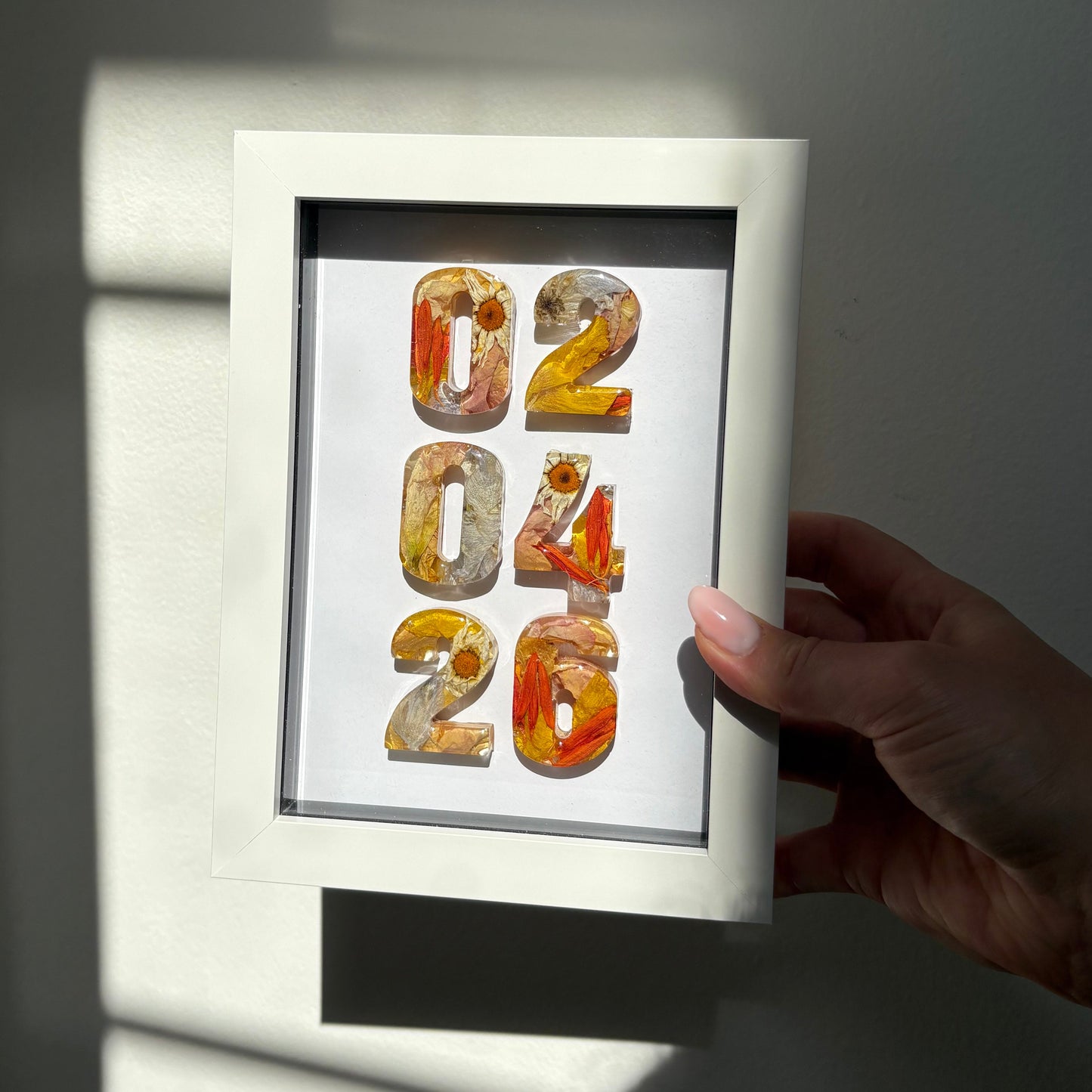 Anniversary Date Frame - White 5x7”