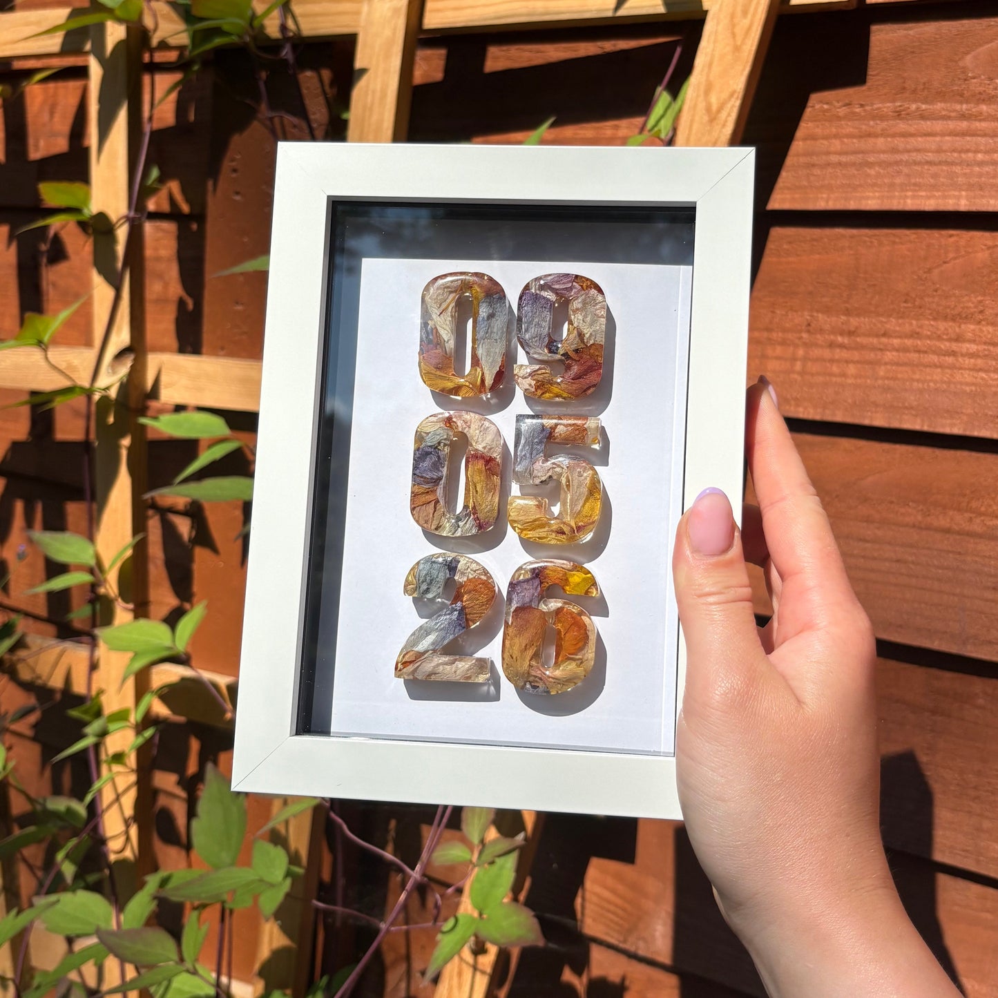 Anniversary Date Frame - White 5x7”