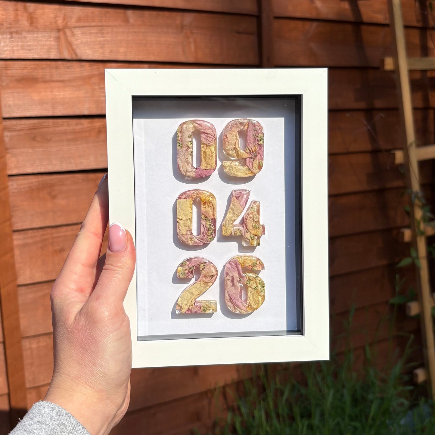 Anniversary Date Frame - White 5x7”