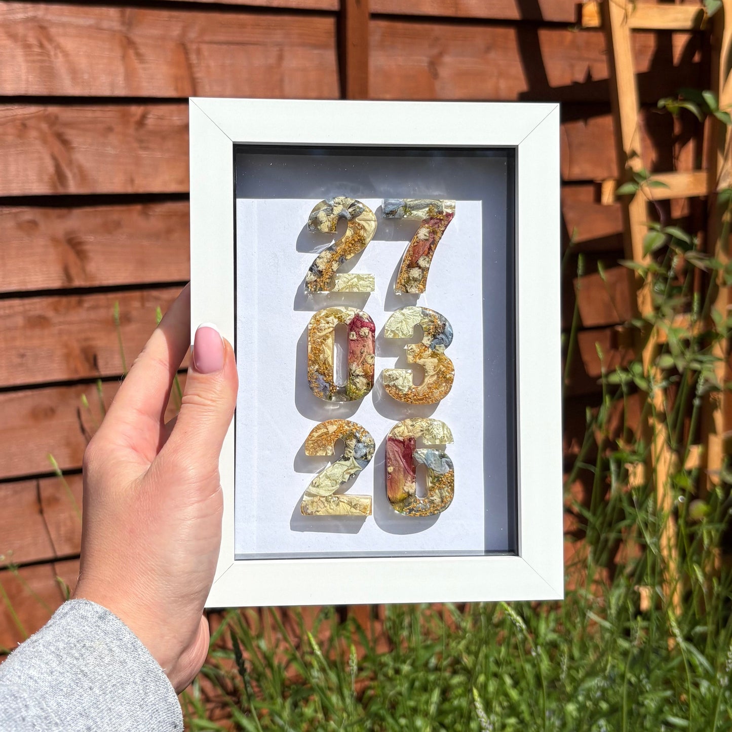 Anniversary Date Frame - White 5x7”
