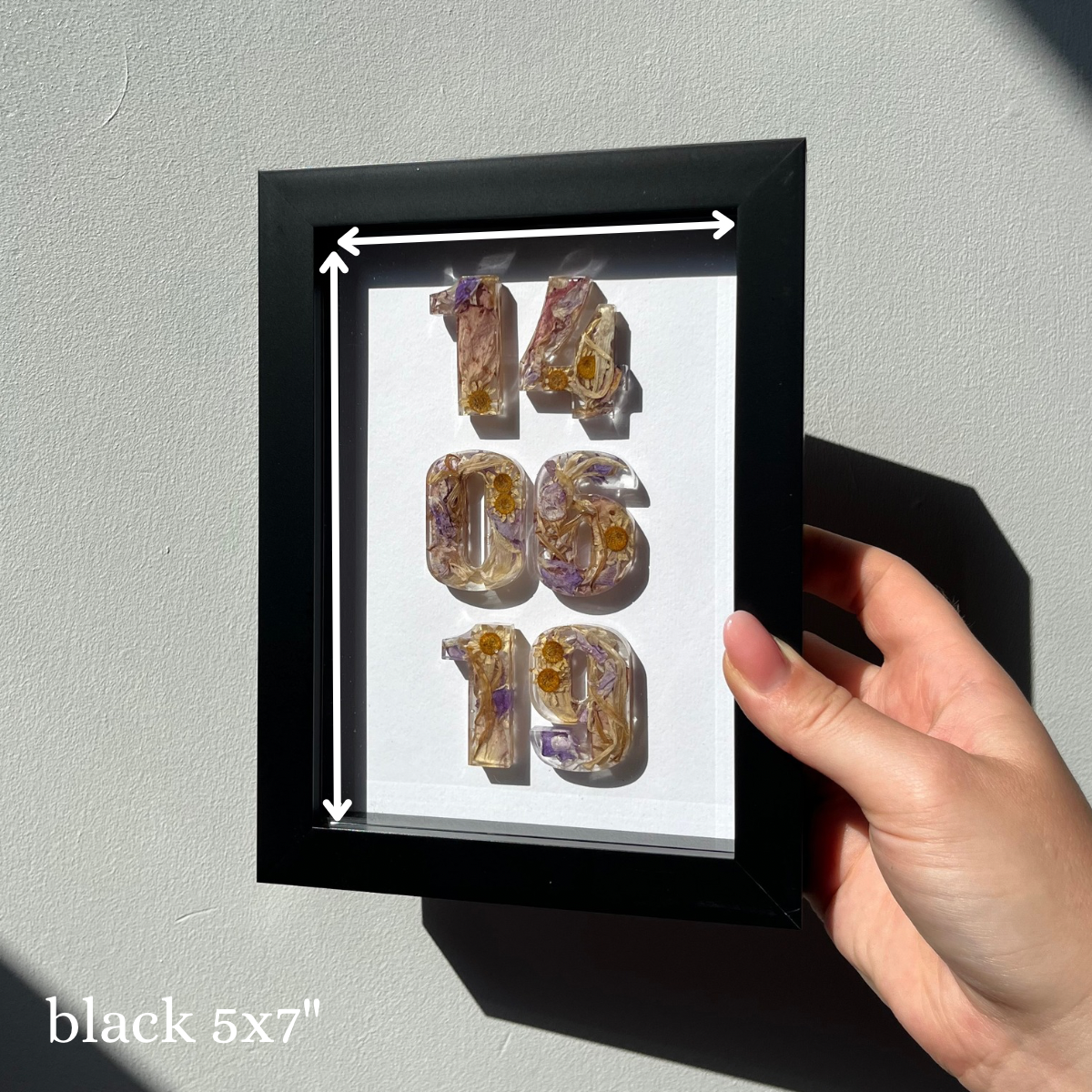 Anniversary Date Frame - Black 5x7”