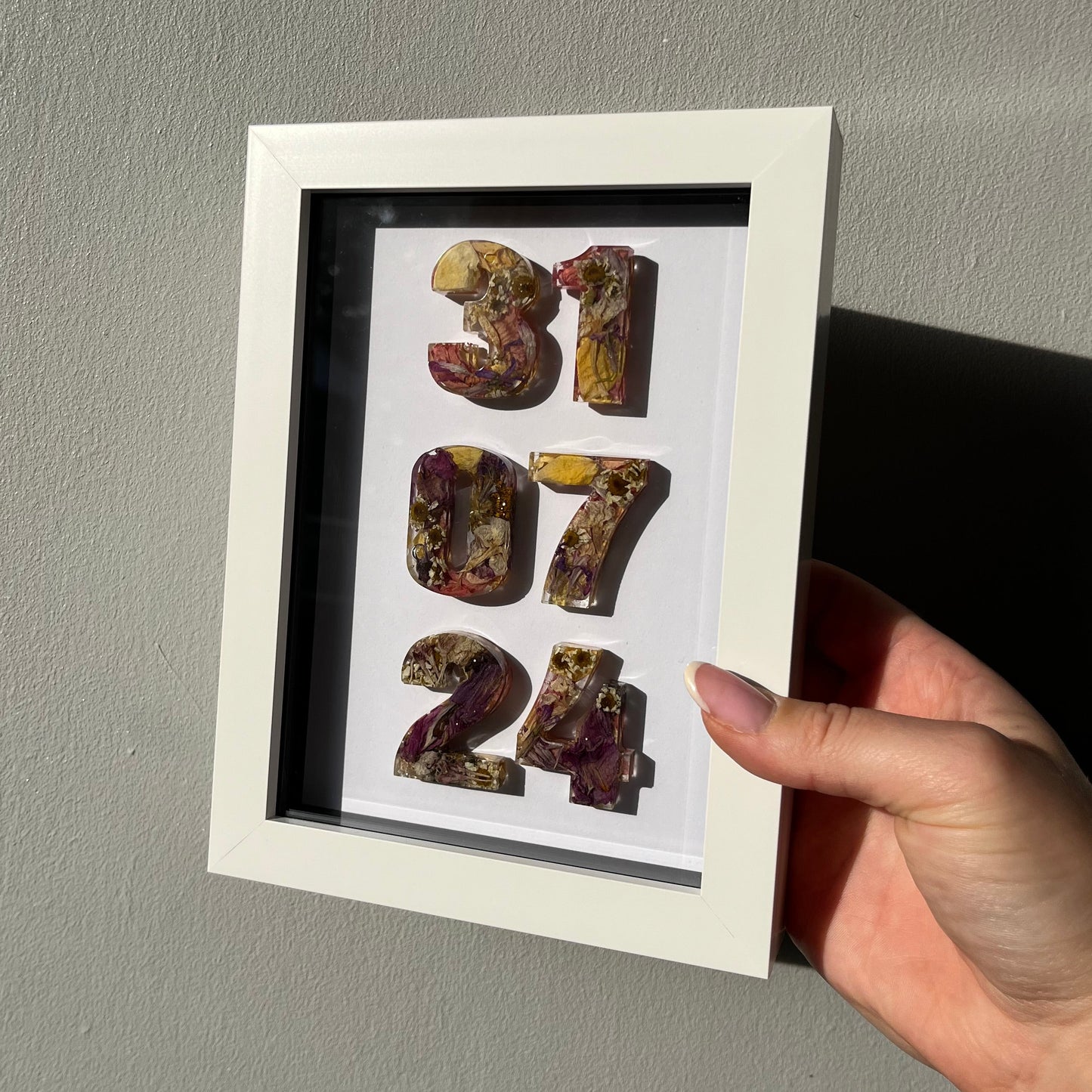 Anniversary Date Frame - White 5x7”