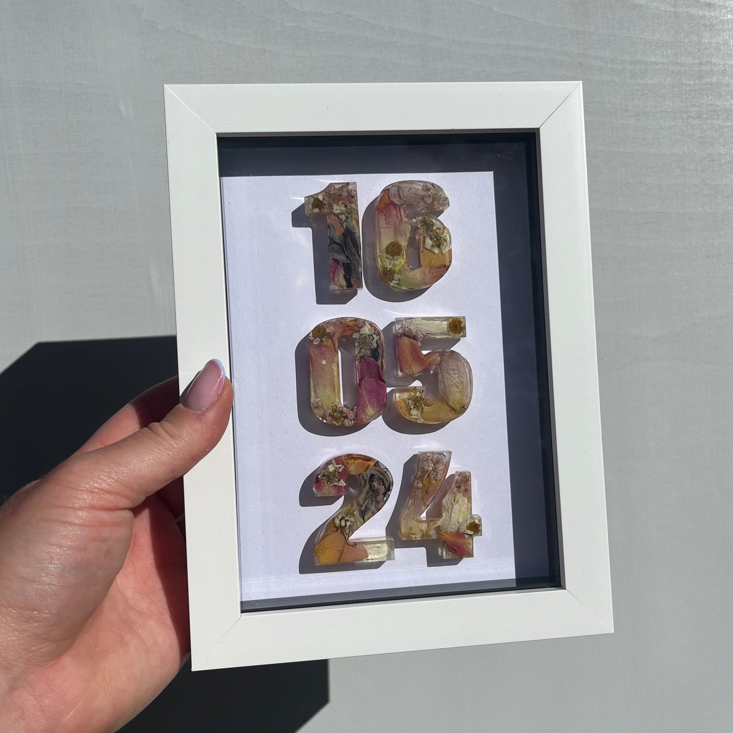 Anniversary Date Frame - White 5x7”