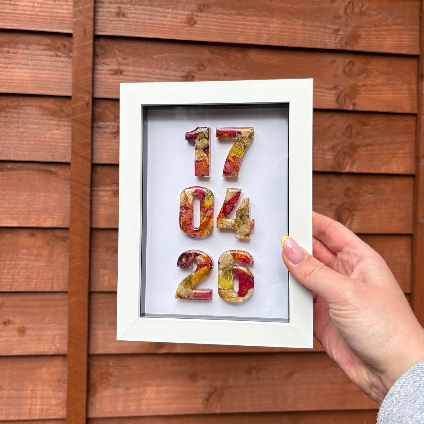 Anniversary Date Frame - White 5x7”