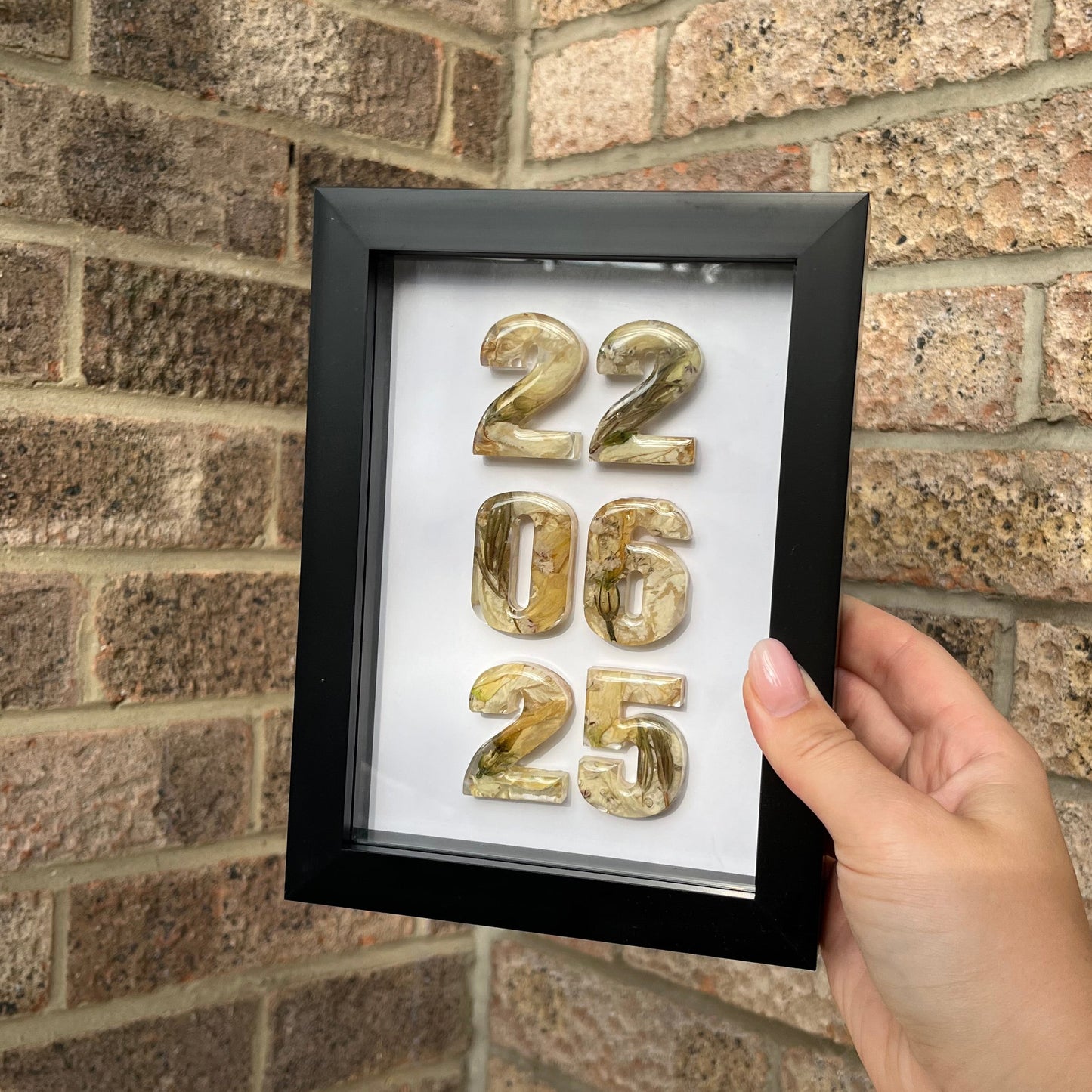 Anniversary Date Frame - Black 5x7”