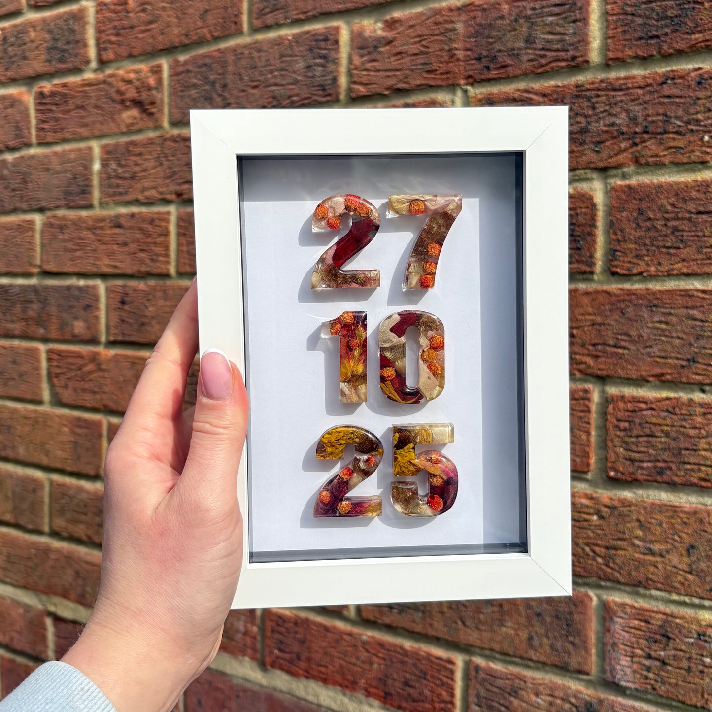 Anniversary Date Frame - White 5x7”