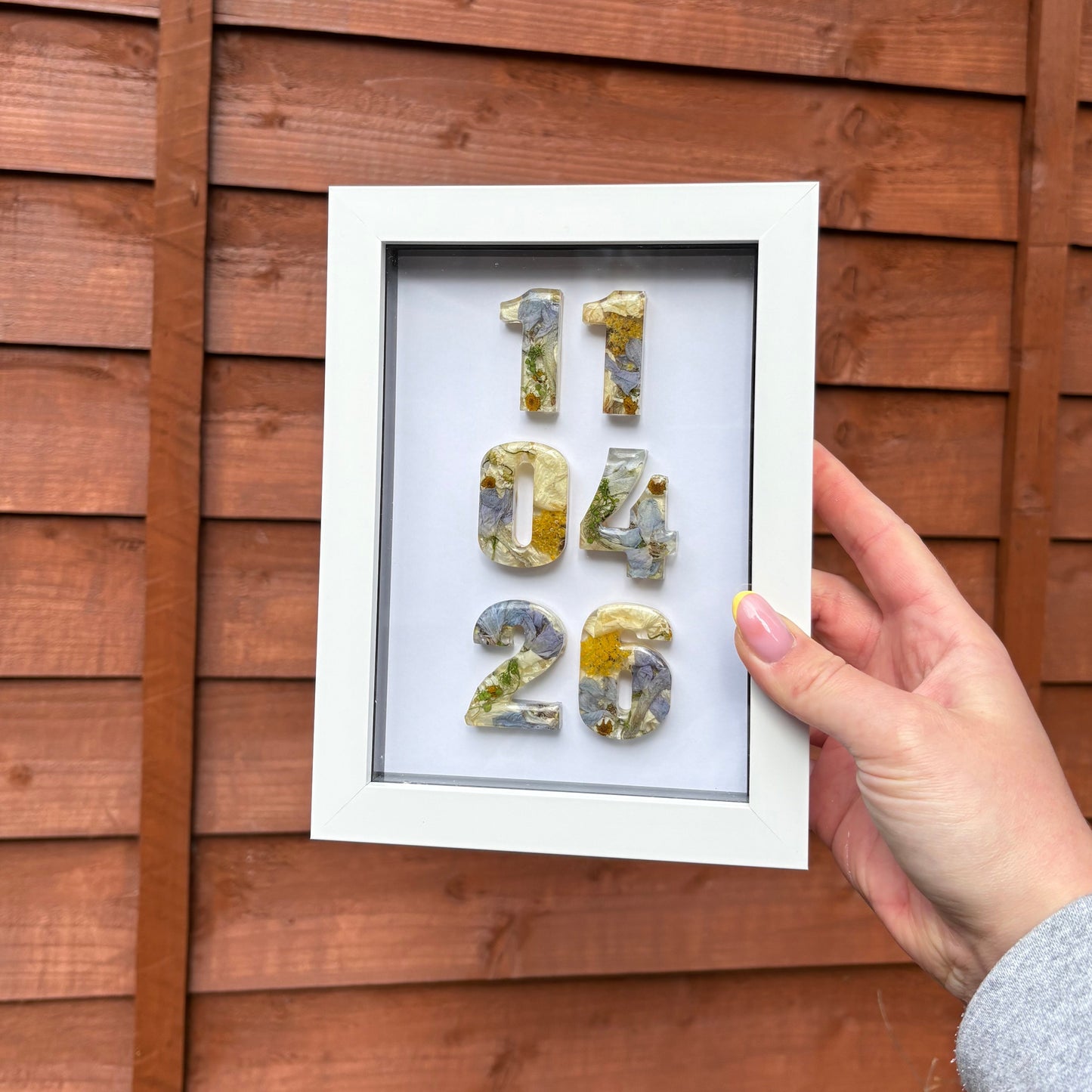 Anniversary Date Frame - White 5x7”