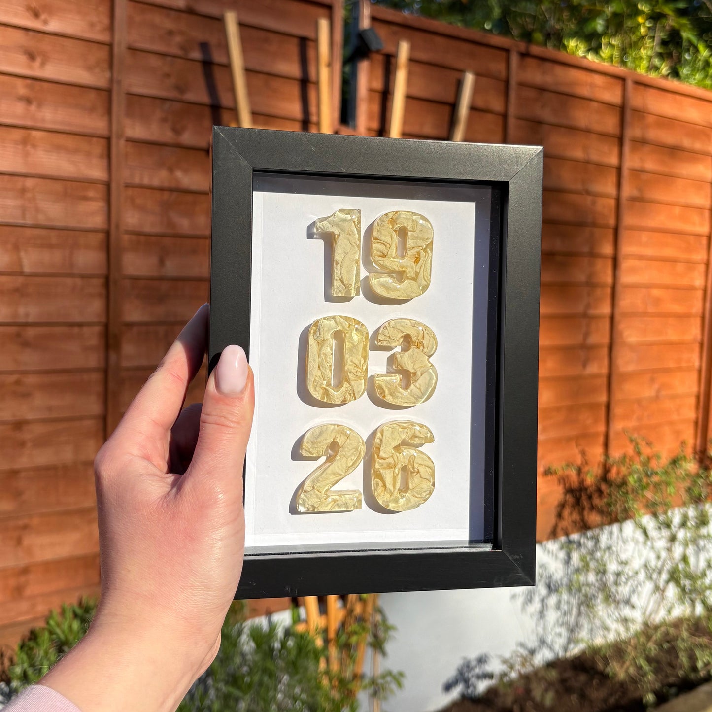 Anniversary Date Frame - Black 5x7”