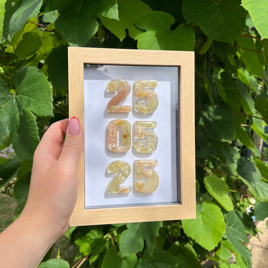 Anniversary Date Frame - Wood 5x7”