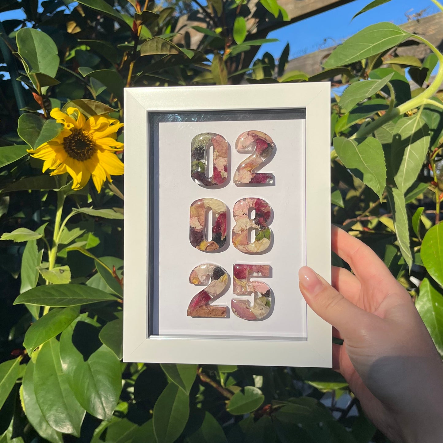 Anniversary Date Frame - White 5x7”
