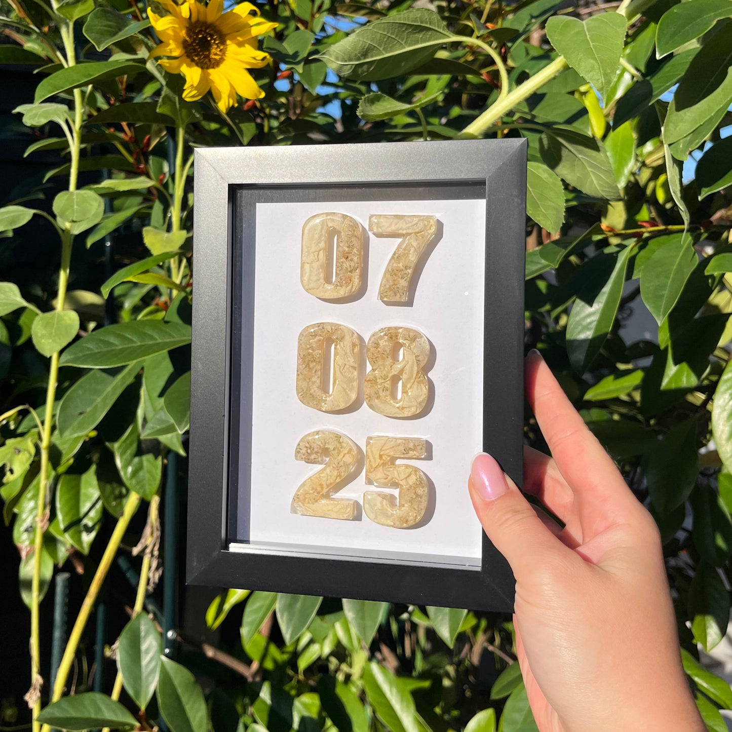 Anniversary Date Frame - Black 5x7”