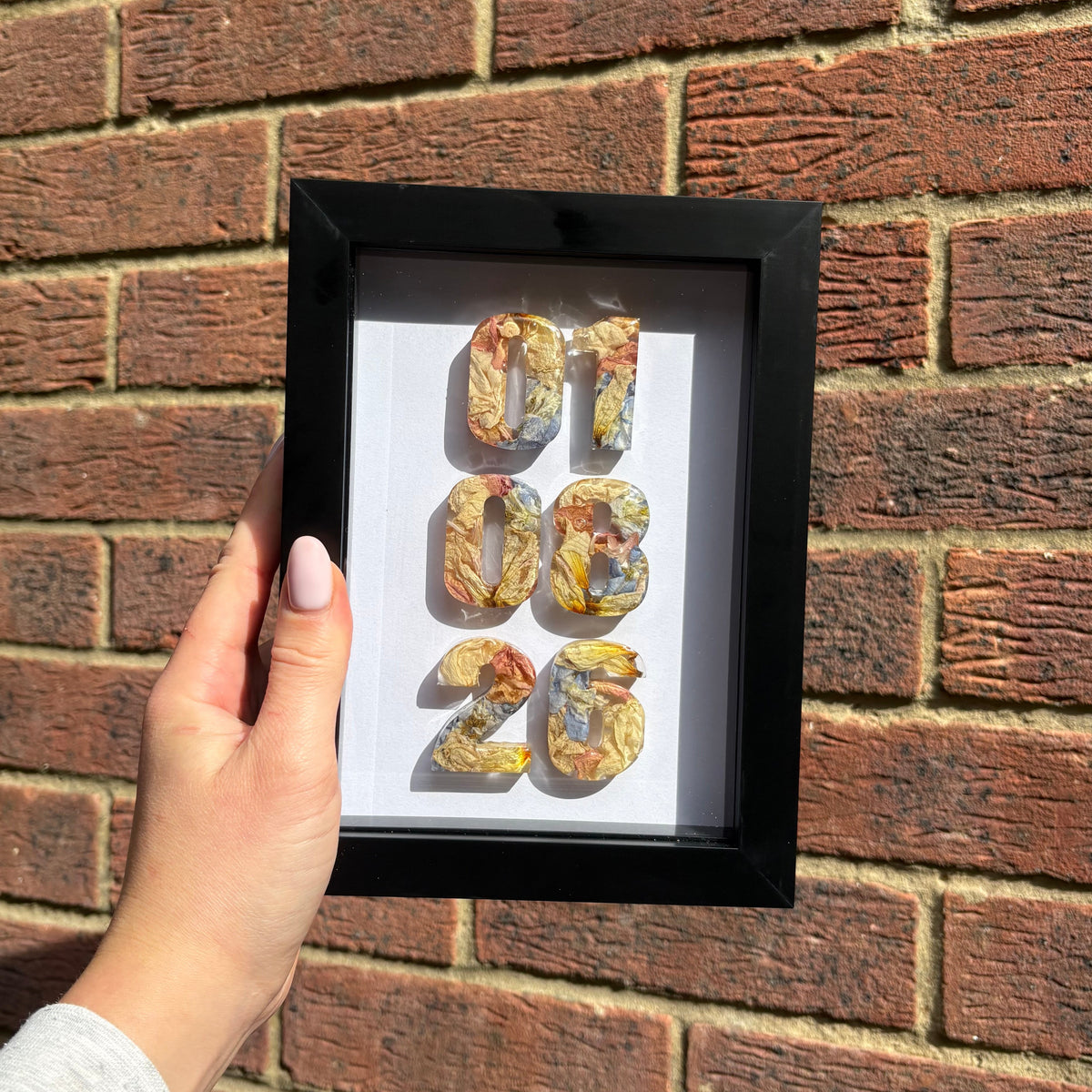 5x7” Black Anniversary Date Frame