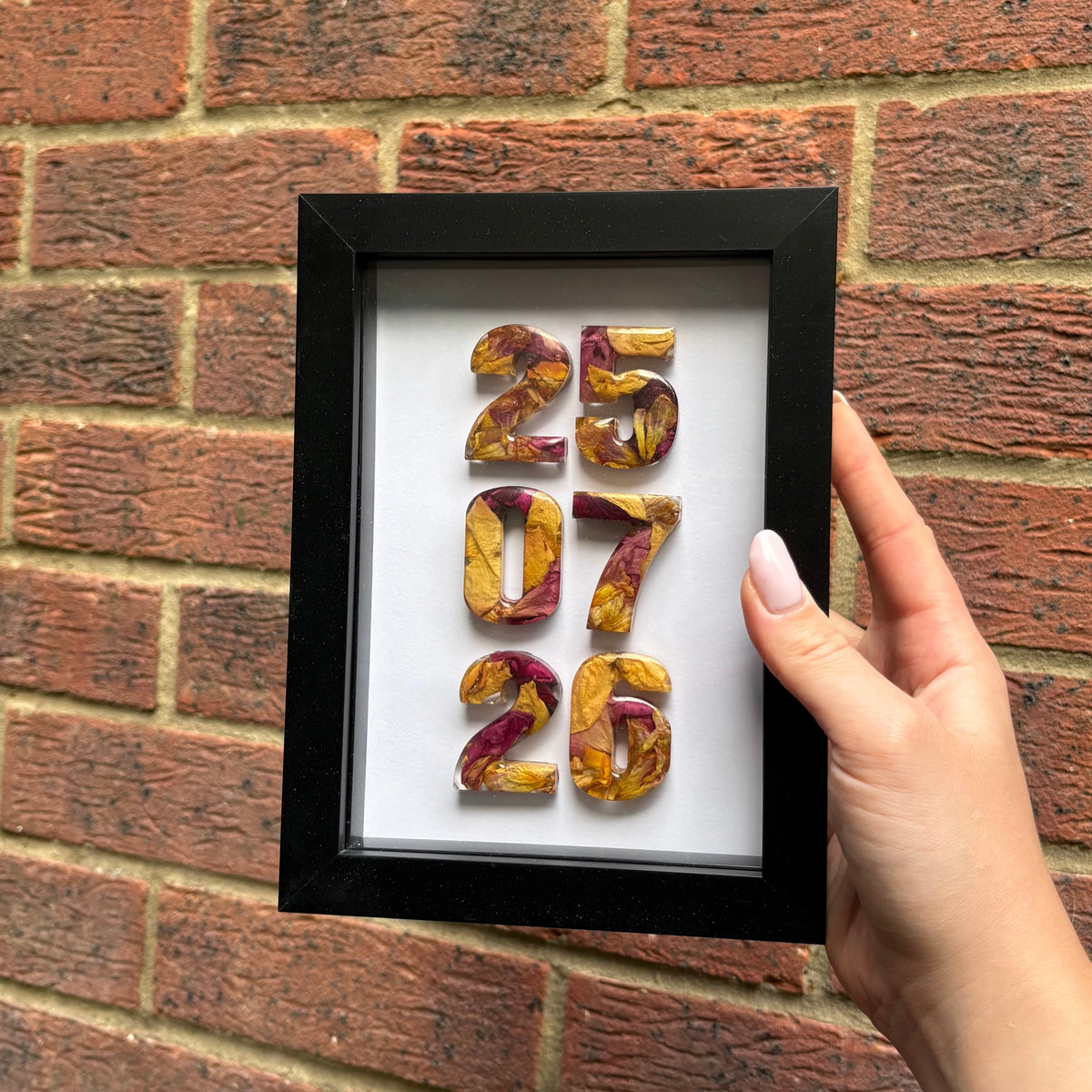 5x7” Black Anniversary Date Frame